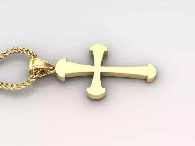 Jesus Christ Cross Pendant 3DM STL 1CP050 3D print model