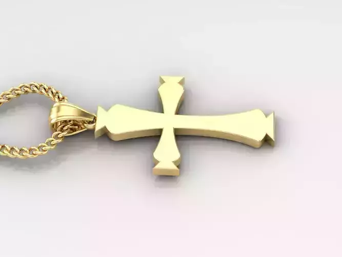 Jesus Christ Cross Pendant 3DM STL 1CP048