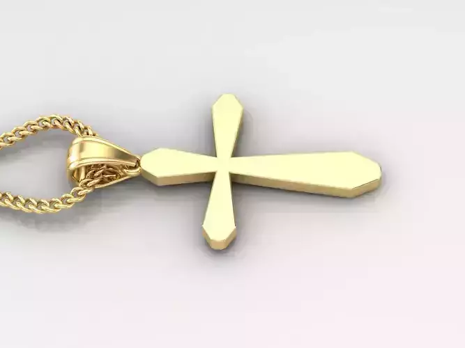 Jesus Christ Cross Pendant 3DM STL 1CP046