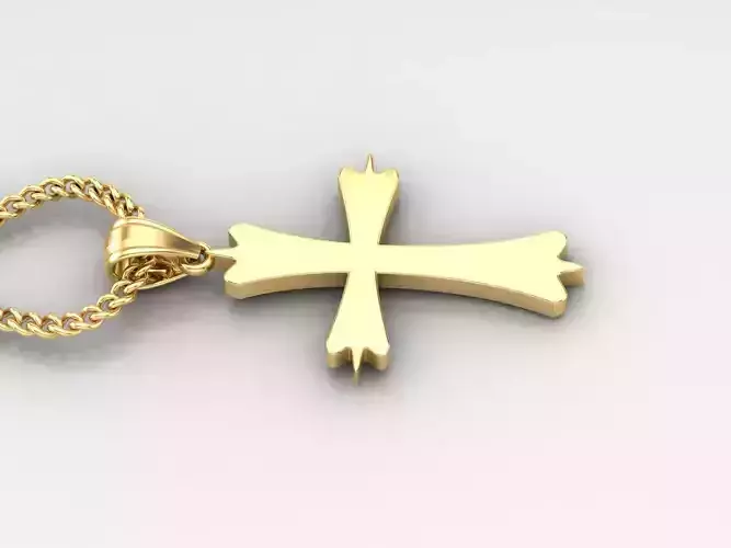 Jesus Christ Cross Pendant 3DM STL 1CP045