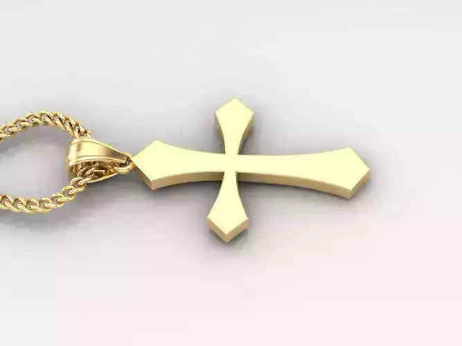 Jesus Christ Cross Pendant 3DM STL 1CP044