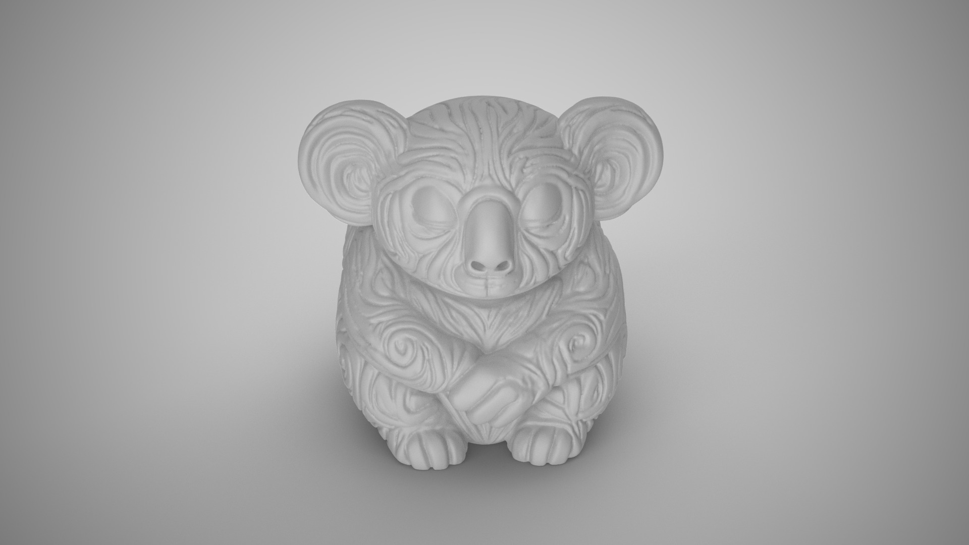 Koala Pen Holder 3D print model_7