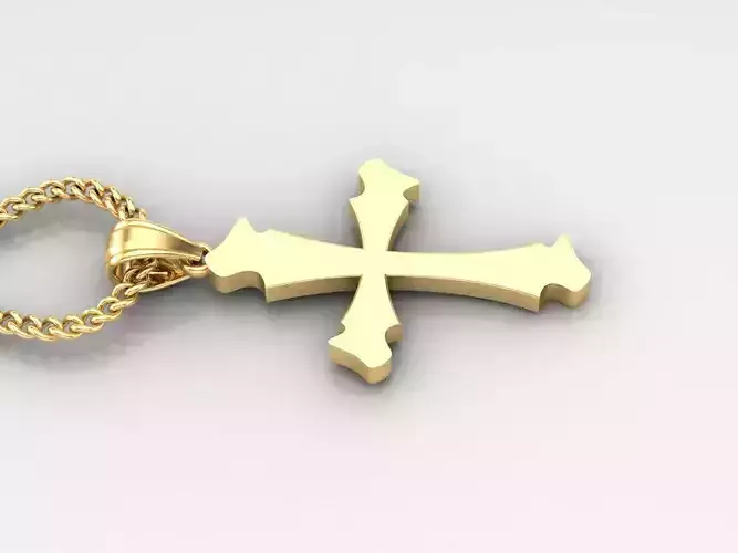 Jesus Christ Cross Pendant 3DM STL 1CP040