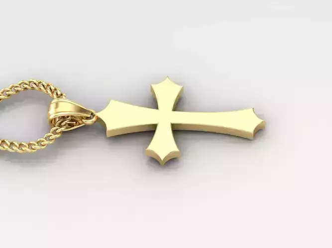 Jesus Christ Cross Pendant 3DM STL 1CP039