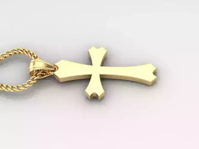 Jesus Christ Cross Pendant 3DM STL 1CP037