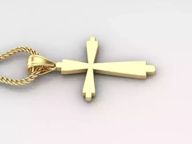 Jesus Christ Cross Pendant 3DM STL 1CP035