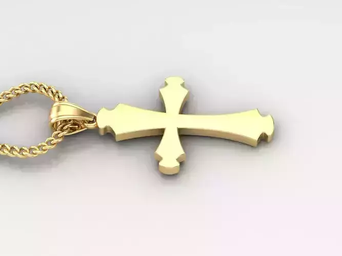 Jesus Christ Cross Pendant 3DM STL 1CP033