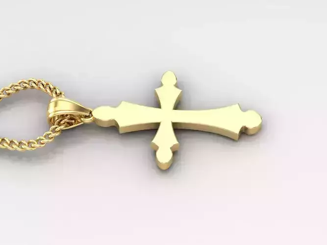Jesus Christ Cross Pendant 3DM STL 1CP032 3D print model