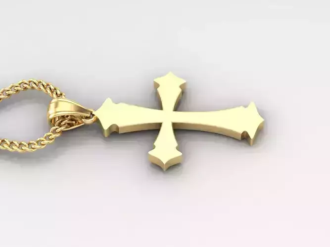 Jesus Christ Cross Pendant 3DM STL 1CP031