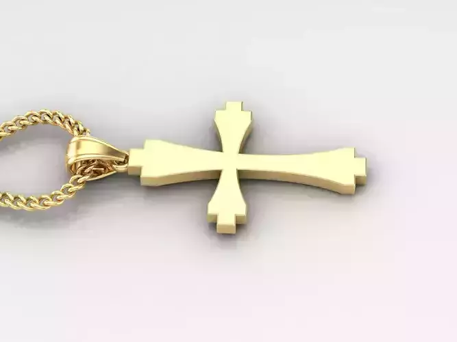 Jesus Christ Cross Pendant 3DM STL 1CP030