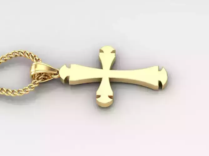 Jesus Christ Cross Pendant 3DM STL 1CP029