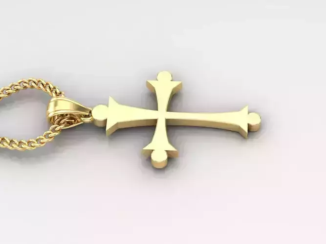 Jesus Christ Cross Pendant 3DM STL 1CP028