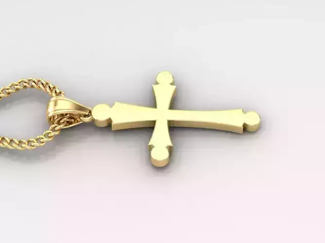 Jesus Christ Cross Pendant 3DM STL 1CP027