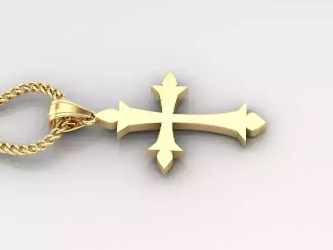Jesus Christ Cross Pendant 3DM STL 1CP026