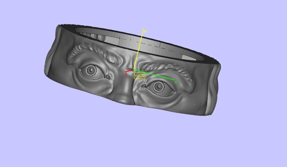 Eyes of David Ring 3D print model_6