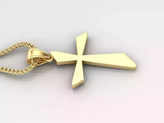 Jesus Christ Cross Pendant 3DM STL 1CP024