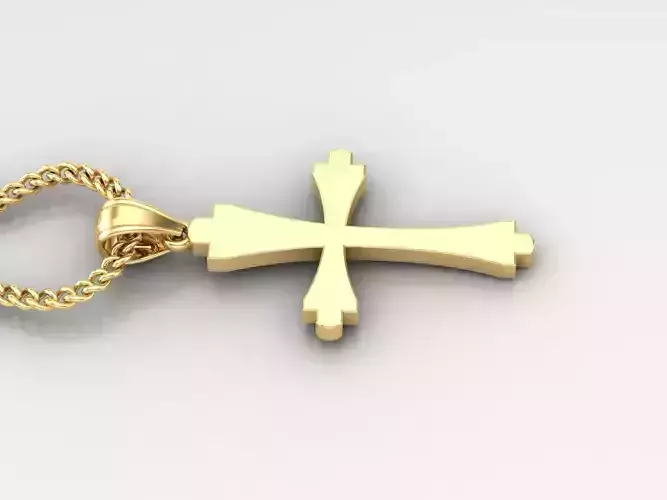 Jesus Christ Cross Pendant 3DM STL 1CP023