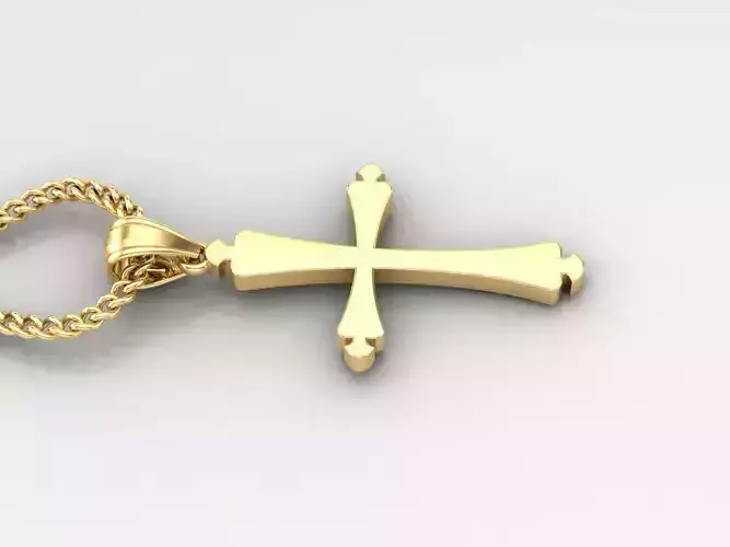 Jesus Christ Cross Pendant 3DM STL 1CP022