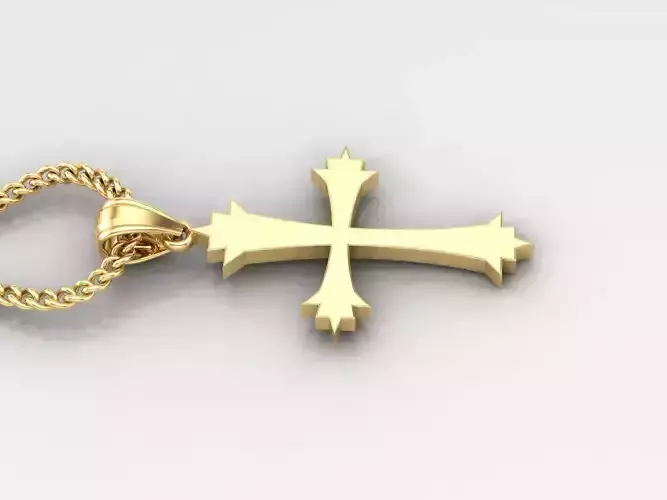Jesus Christ Cross Pendant 3DM STL 1CP021