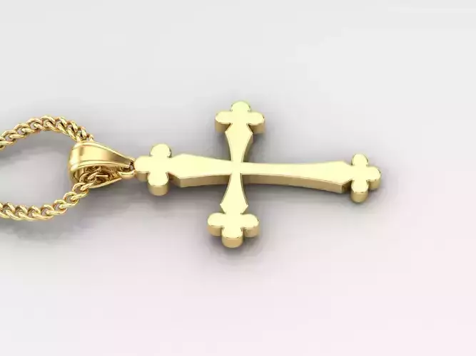Jesus Christ Cross Pendant 3DM STL 1CP020