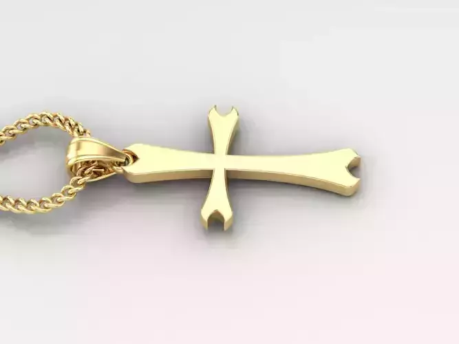 Jesus Christ Cross Pendant 3DM STL 1CP017
