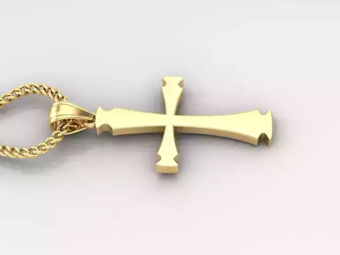 Jesus Christ Cross Pendant 3DM STL 1CP015