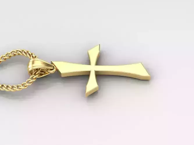 Jesus Christ Cross Pendant 3DM STL 1CP012 3D print model