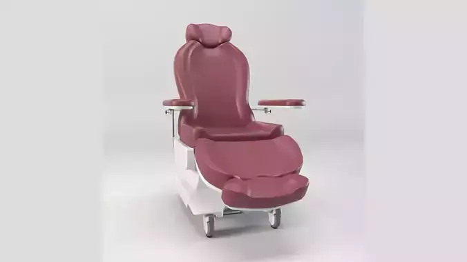 Medical Blood Donation Chair Low-poly 3D model