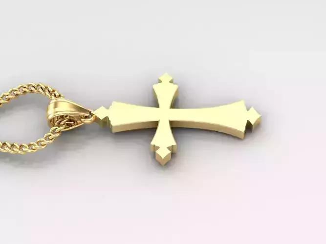Jesus Christ Cross Pendant 3DM STL 1CP010