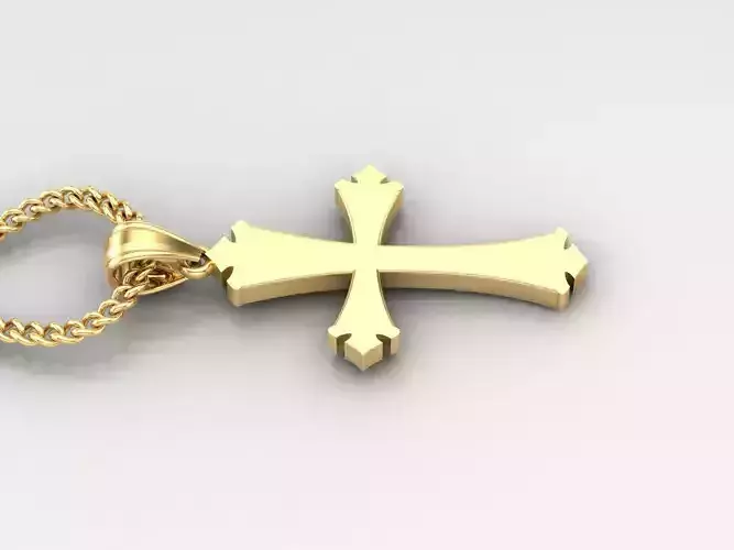 Jesus Christ Cross Pendant 3DM STL 1CP008