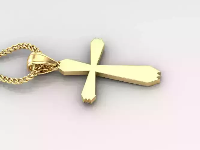Jesus Christ Cross Pendant 3DM STL 1CP006
