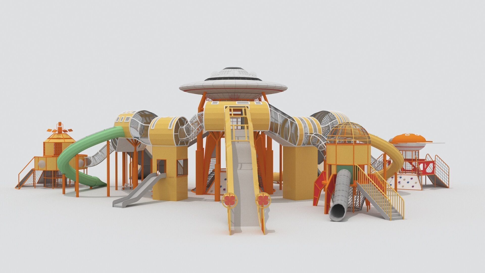 Space Theme Playground 3D model_7