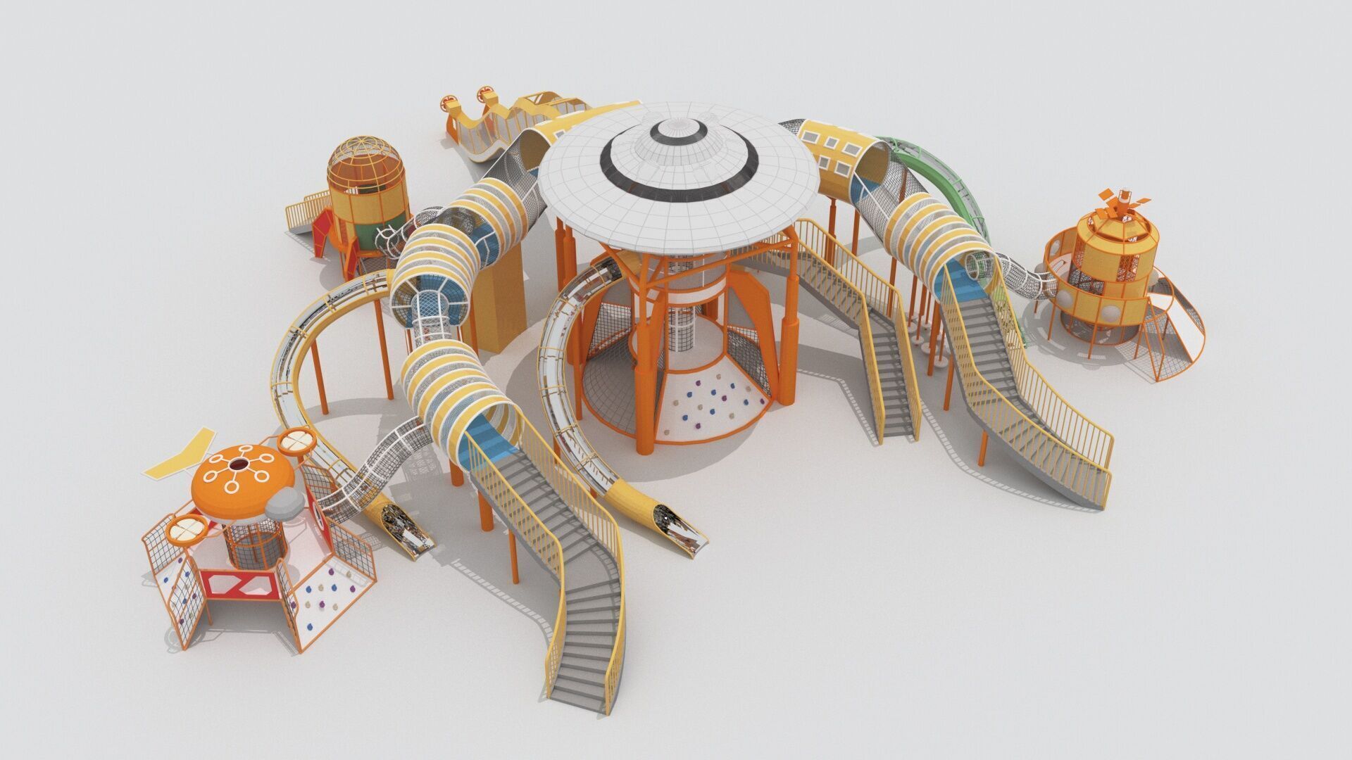Space Theme Playground 3D model_3