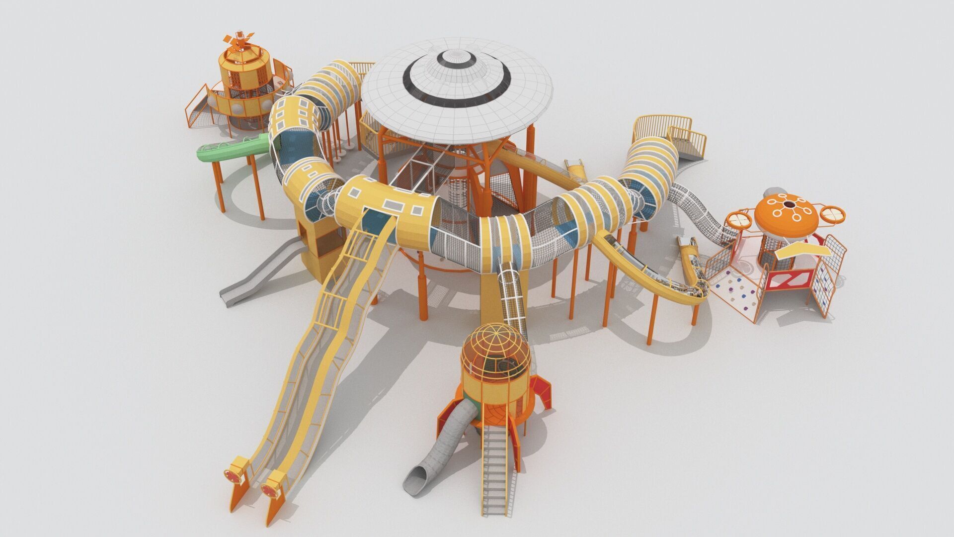 Space Theme Playground 3D model_6