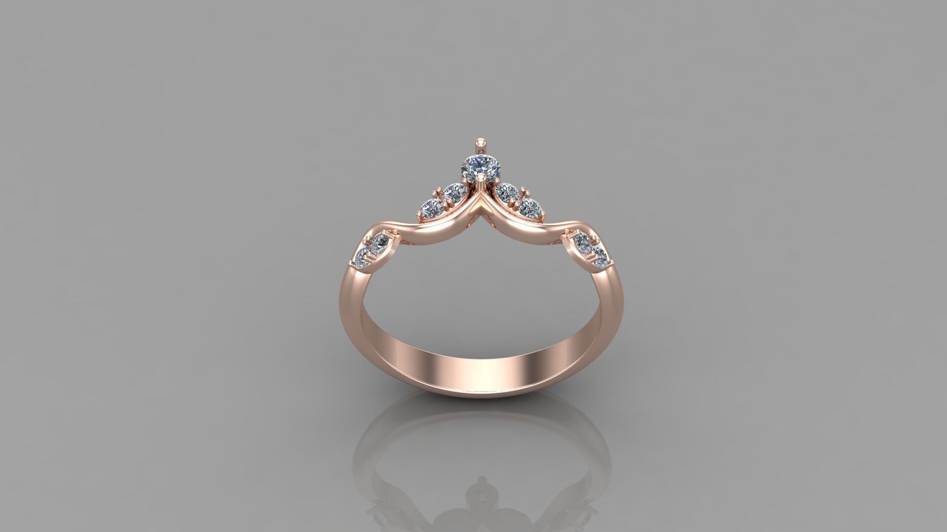 Women Ring Jewelry Ready For Print SR70 3D print model_4