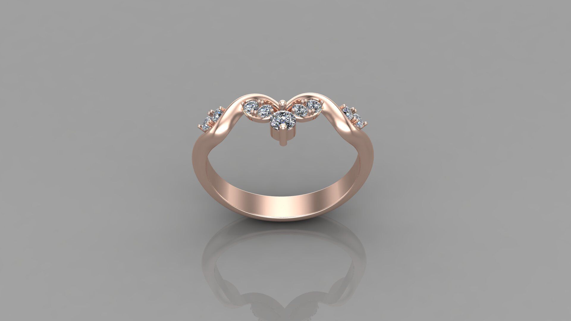  Women Ring Jewelry Ready For Print SR70 3D print model_2