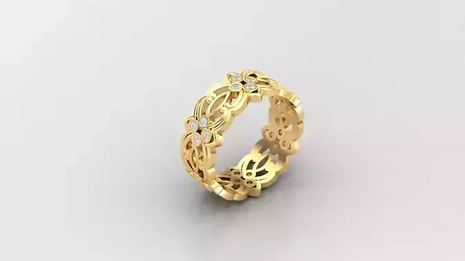 Women Ring Jewelry SLT 98 3D print model