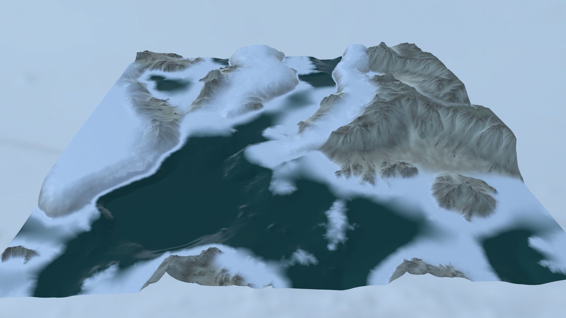 snow terrain 1 3D model_9