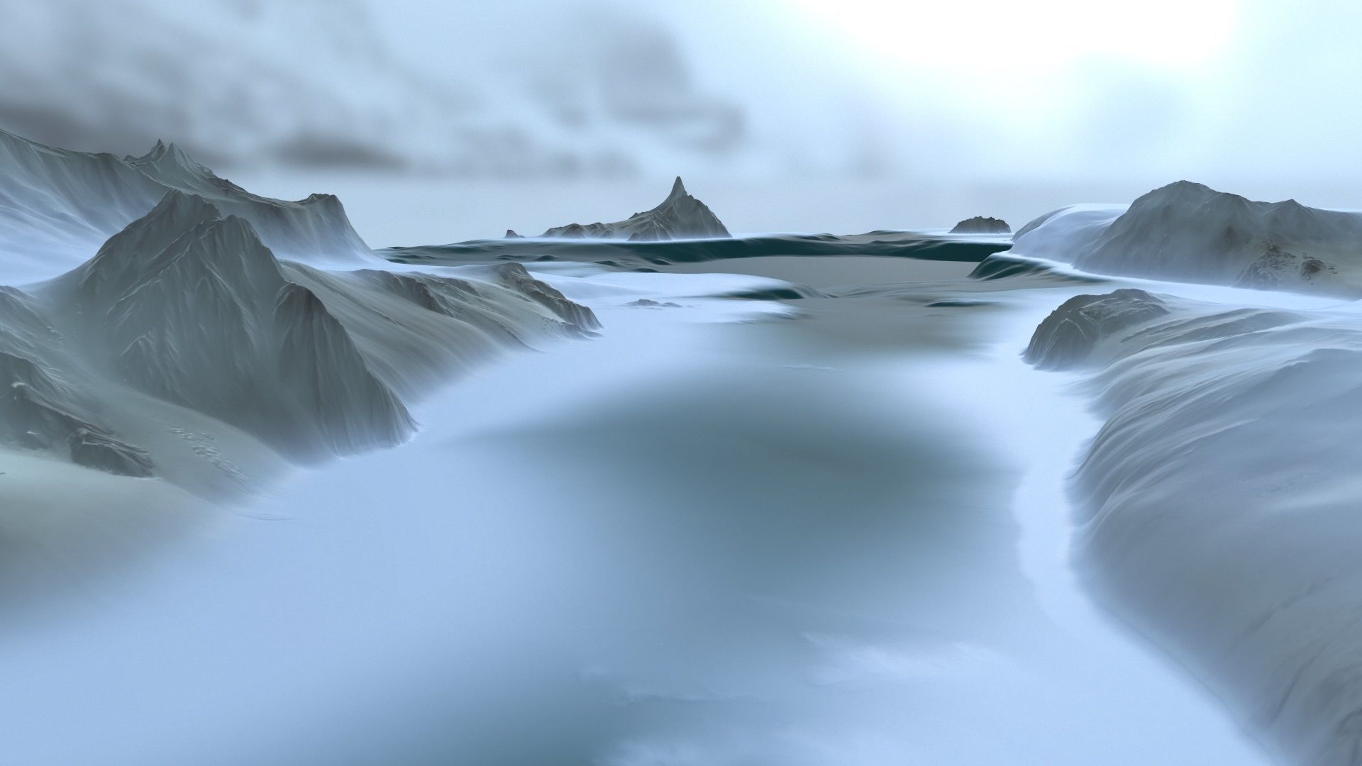snow terrain 1 3D model_3