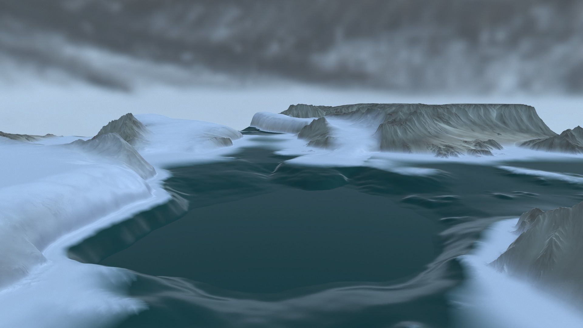 snow terrain 1 3D model_4