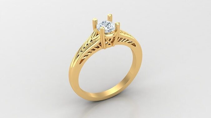  Women Ring Jewelry SLT 81 3D print model