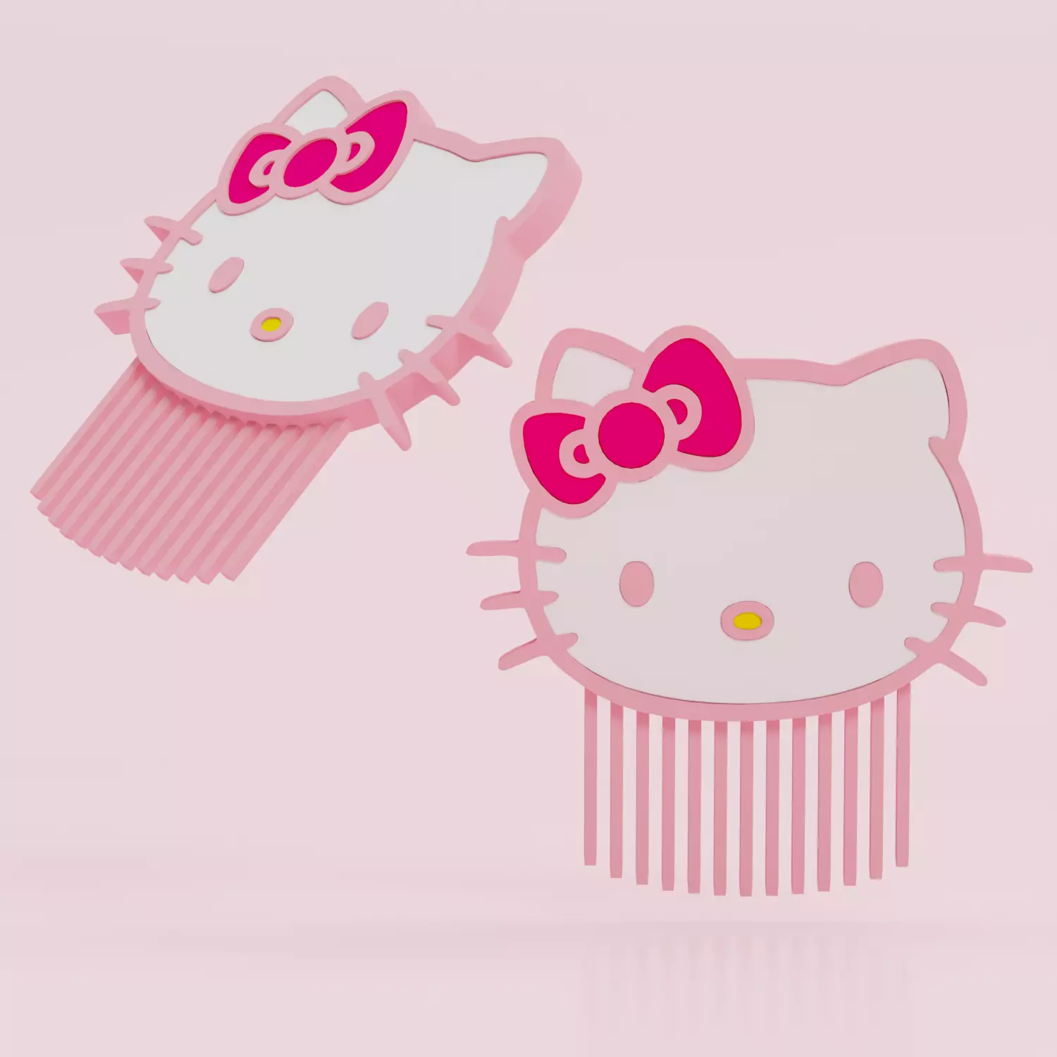 cute sanrio hello kitty comb hair pin 3D print model