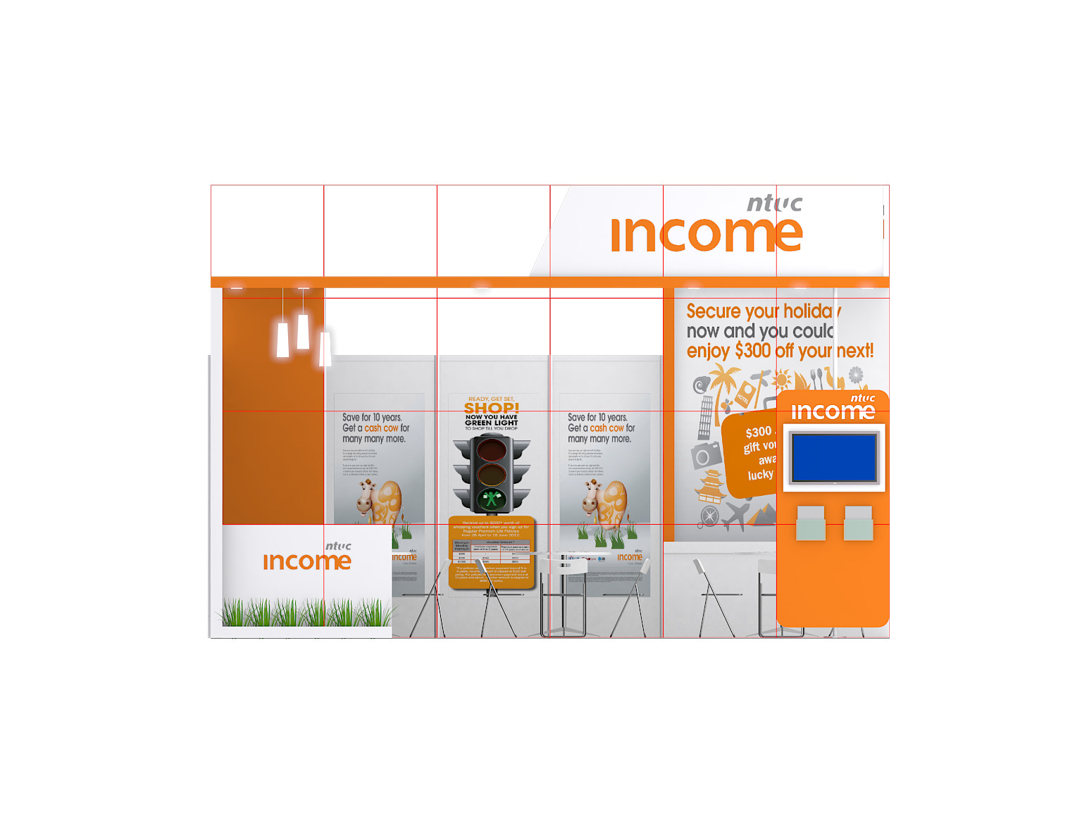 Recycle Exhibition Booth Design Low-poly 3D model_14