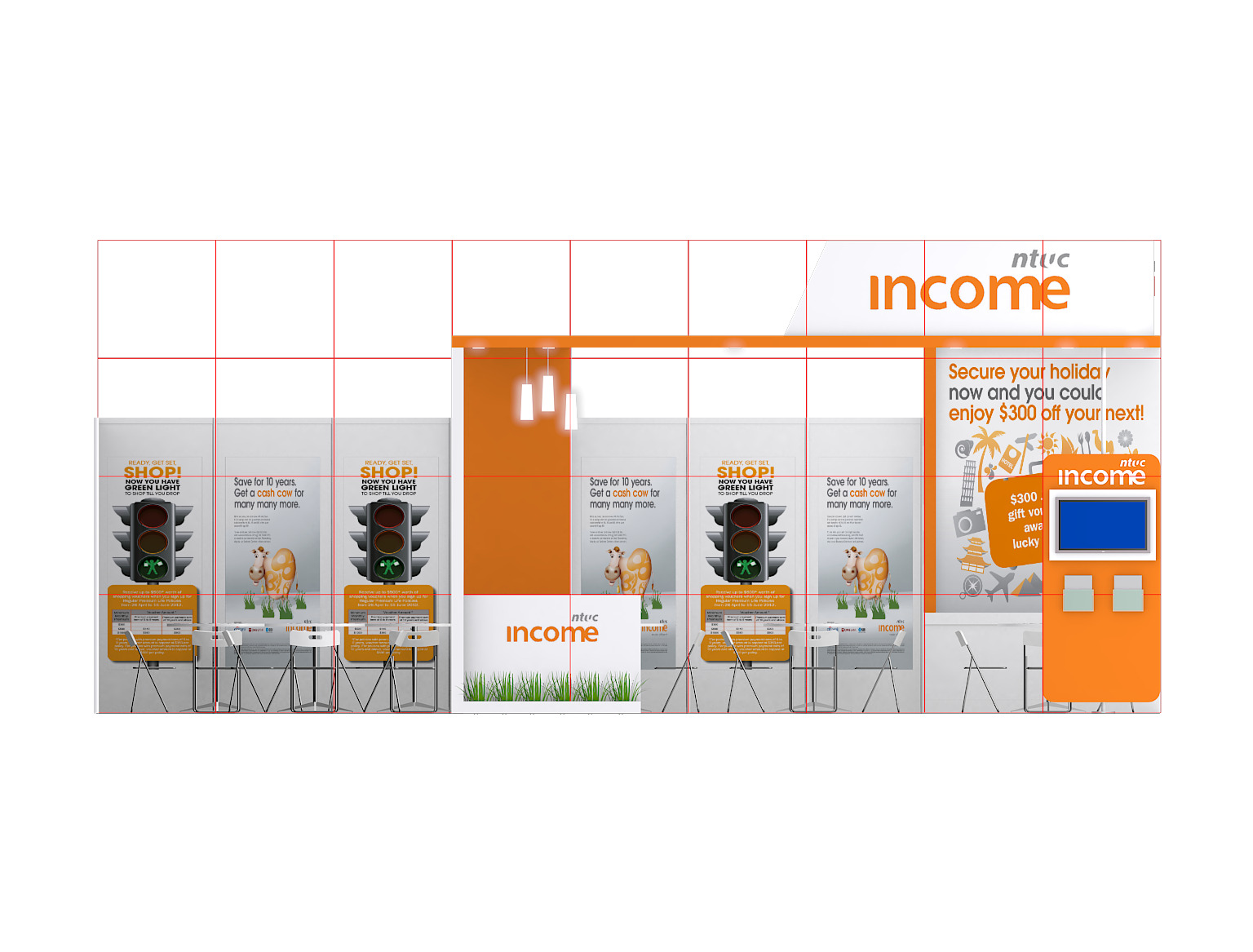 Recycle Exhibition Booth Design Low-poly 3D model_15