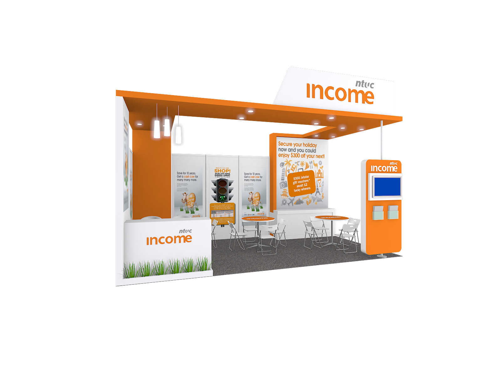 Recycle Exhibition Booth Design Low-poly 3D model_5