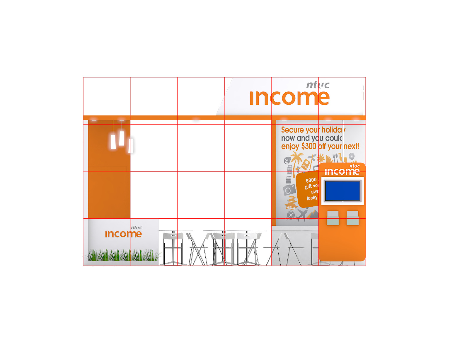 Recycle Exhibition Booth Design Low-poly 3D model_13