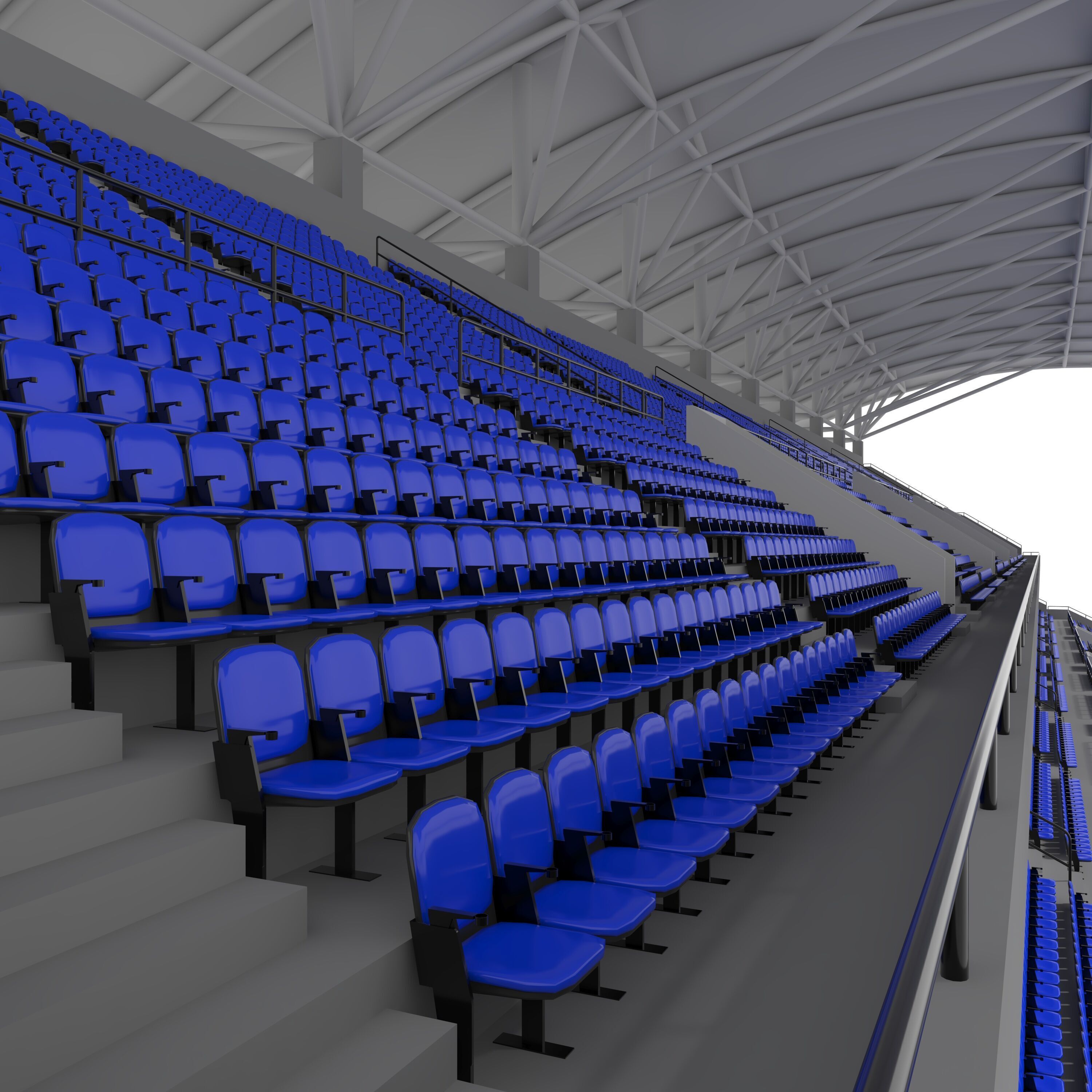 Stadium Tribune 10 3D model_19