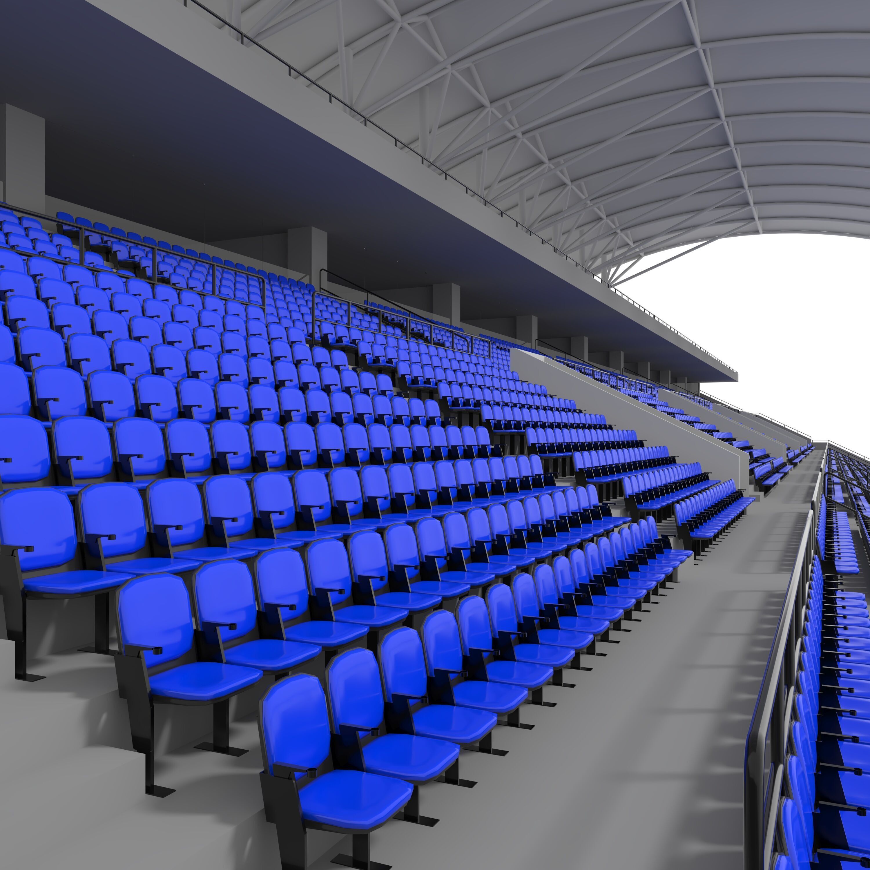Stadium Tribune 10 3D model_17