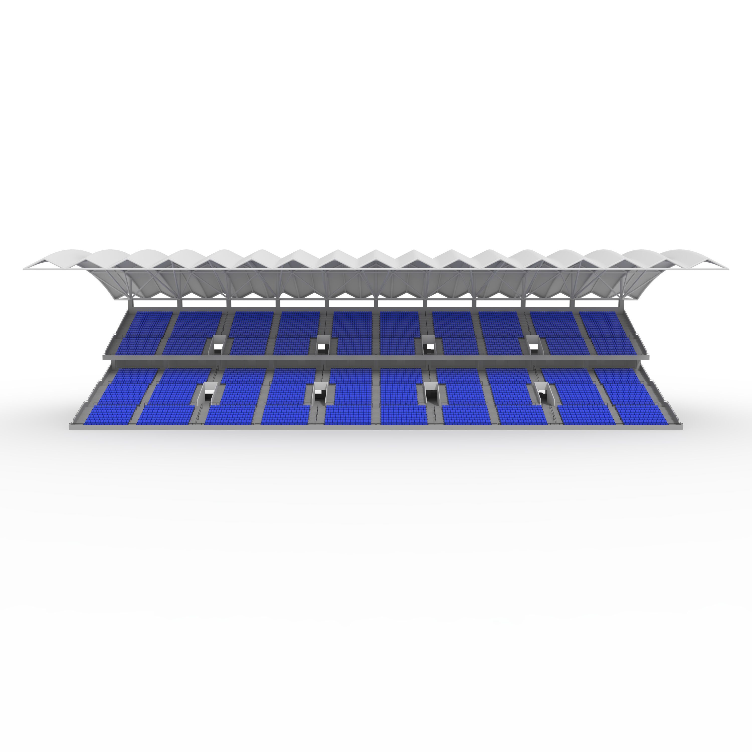 Stadium Tribune 10 3D model_4