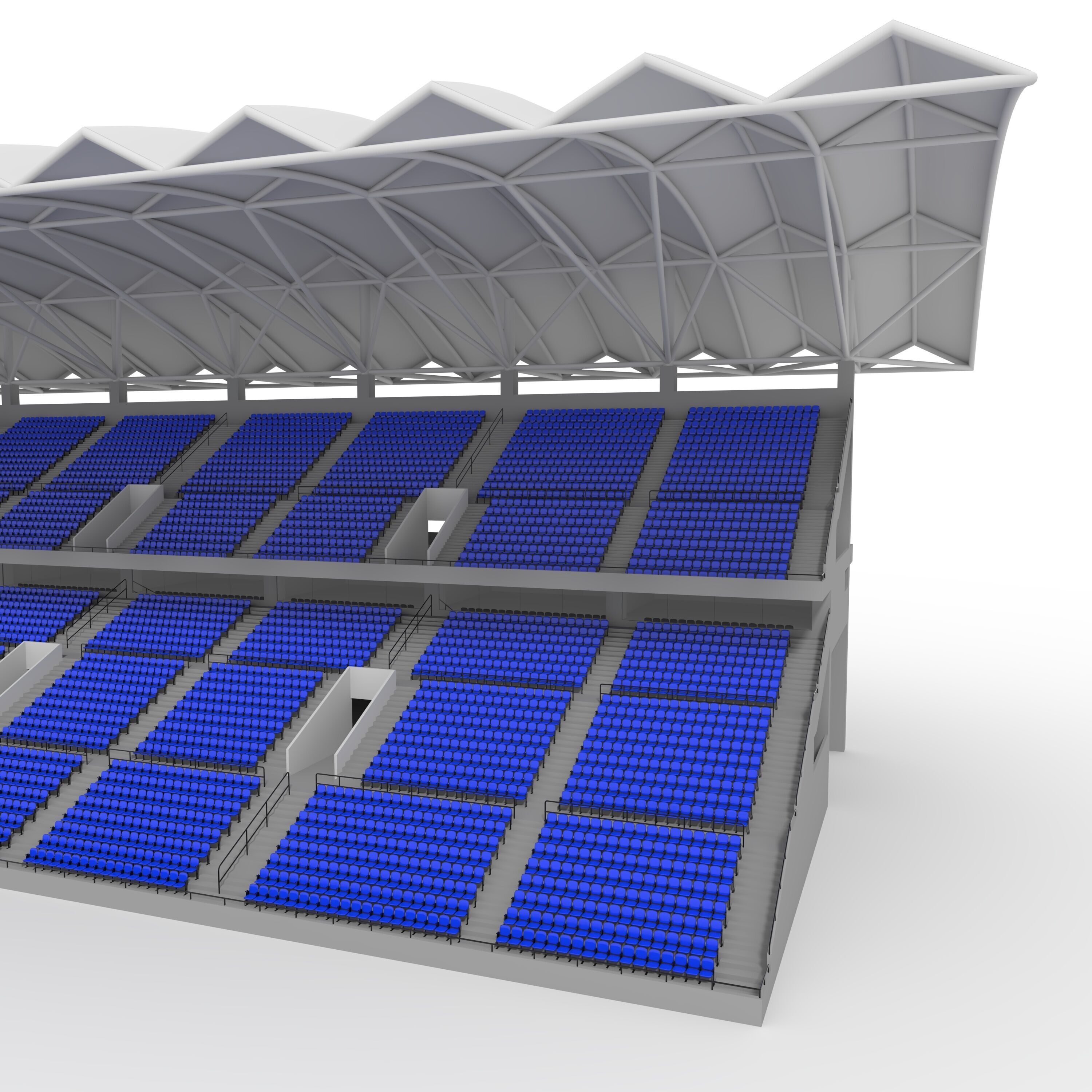 Stadium Tribune 10 3D model_13